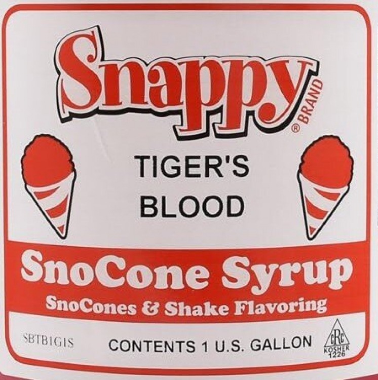 Tigers Blood Snow Cone Flavor Add On